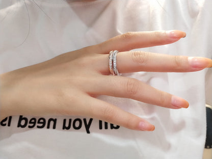 [Glow Muse ]SPIRAL DIAMOND RING