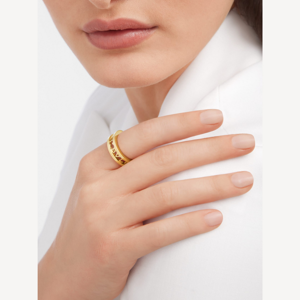 [⭐Glow Muse ]ZERO 1 ONE-BAND WITH OPENWORK LOGO SPIRAL RING