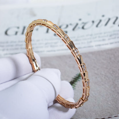 [⭐Glow Muse ]SERPENTI BRACELET PINK GOLD DIAMOND