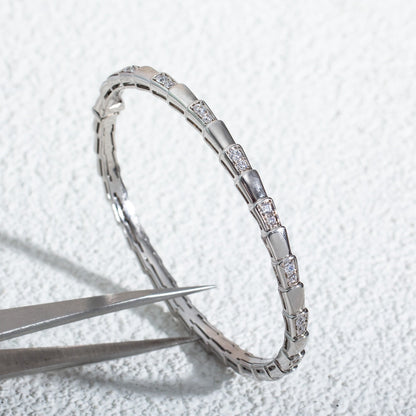 [⭐Glow Muse ]SERPENTI BRACELET SILVER DIAMOND