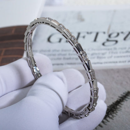 [⭐Glow Muse ]SERPENTI BRACELET SILVER DIAMOND