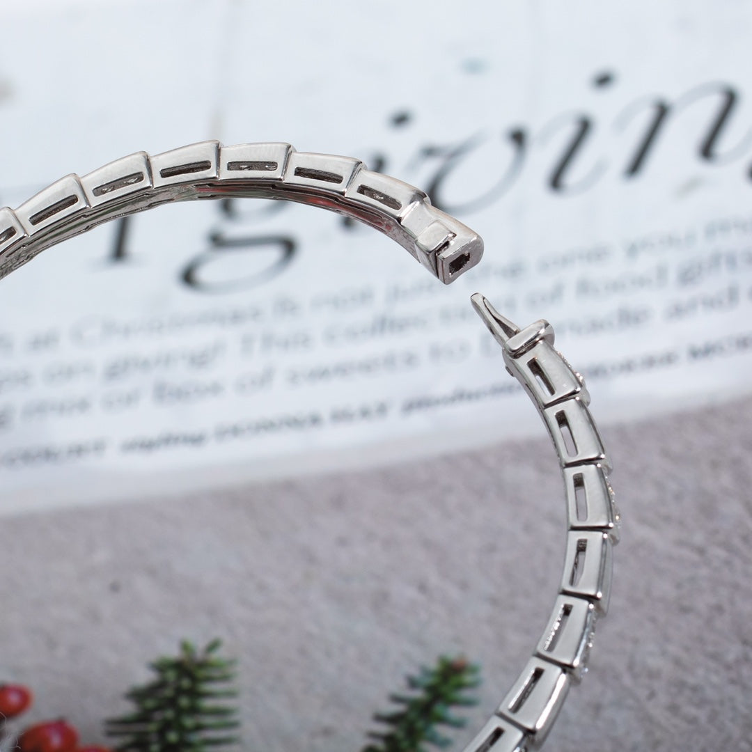 [⭐Glow Muse ]SERPENTI BRACELET SILVER DIAMOND