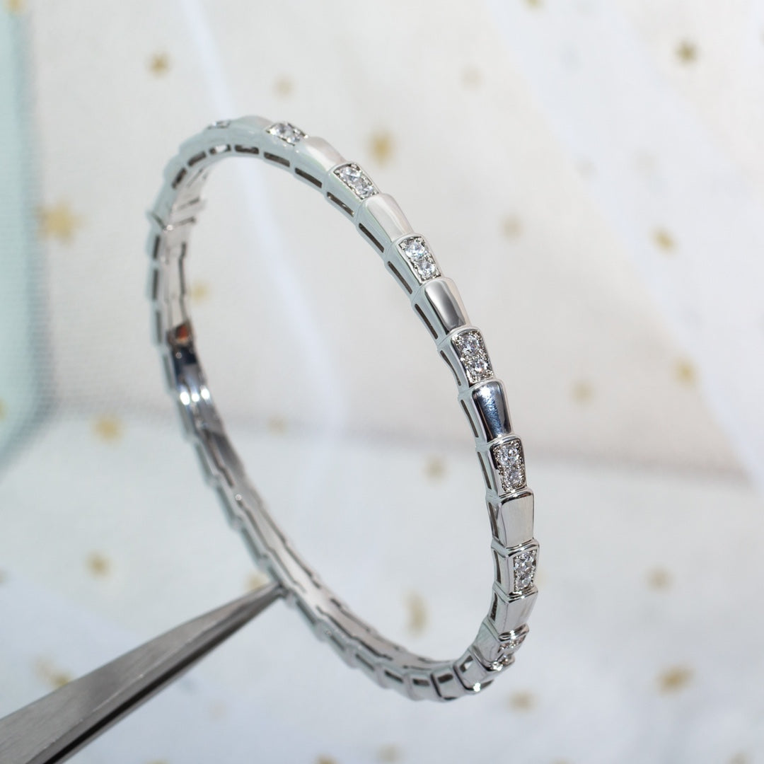 [⭐Glow Muse ]SERPENTI BRACELET SILVER DIAMOND