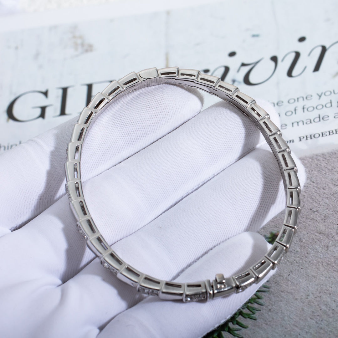 [⭐Glow Muse ]SERPENTI BRACELET SILVER DIAMOND