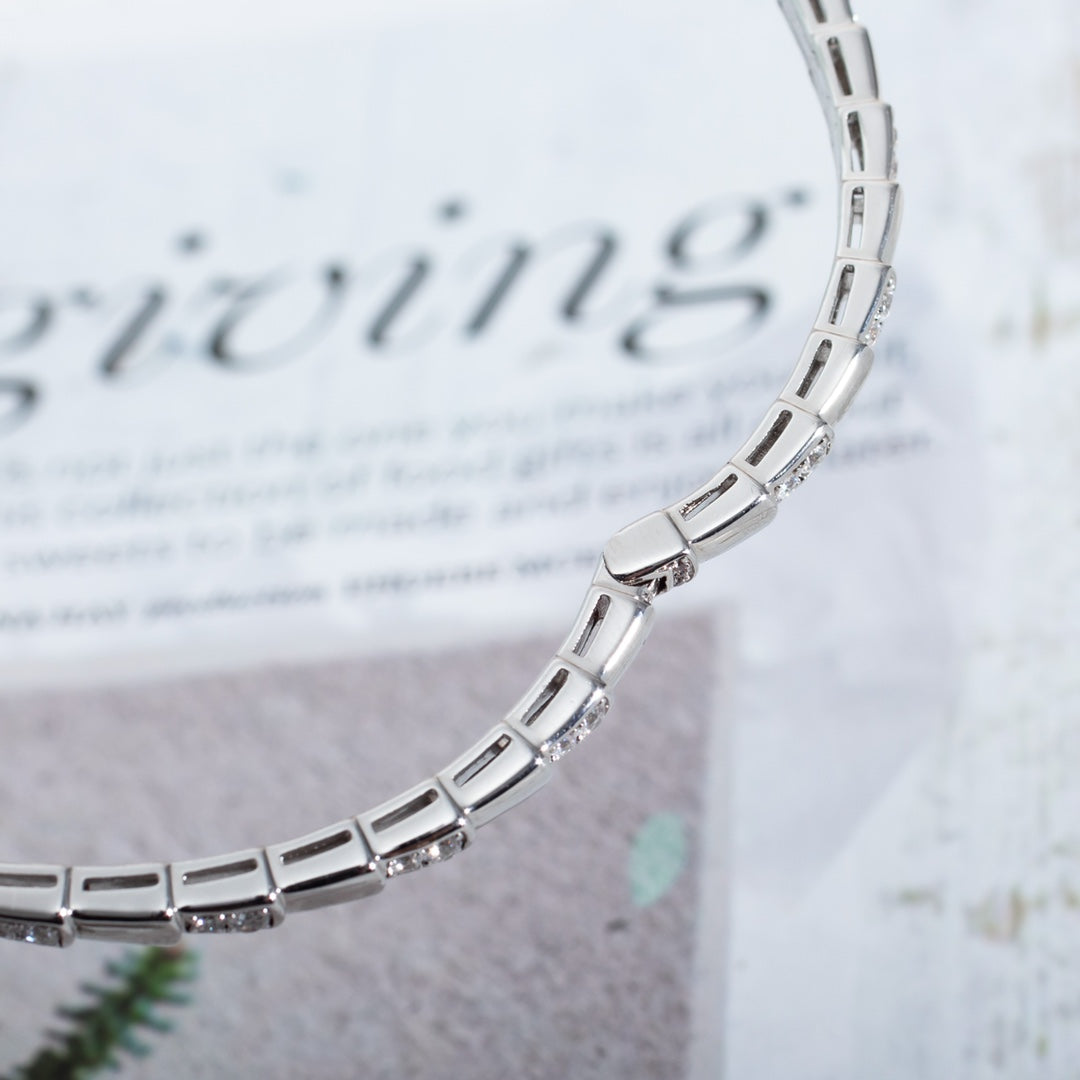 [⭐Glow Muse ]SERPENTI BRACELET SILVER DIAMOND