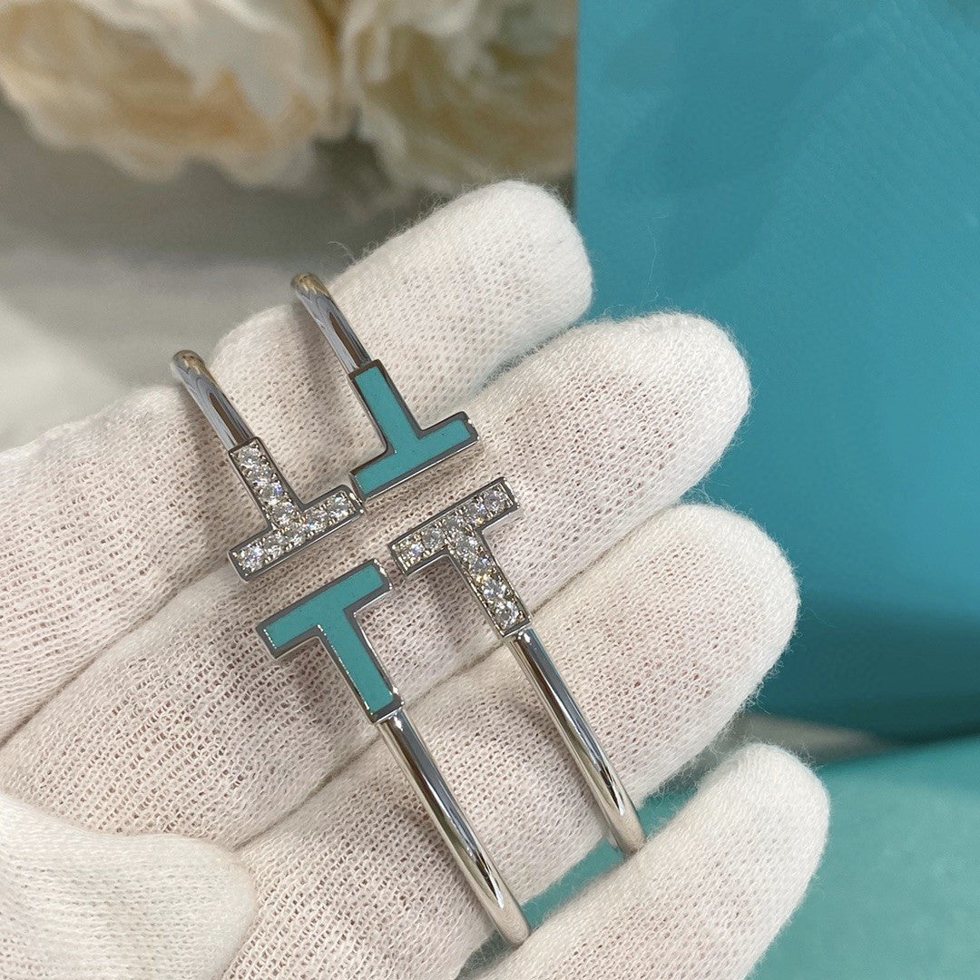 [Glow Muse ]T BRACELET 1.8MM TURQUOISE DIAMOND