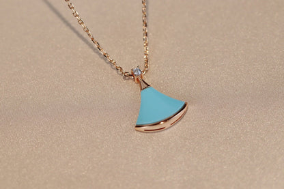 [⭐Glow Muse ]DREAM NECKLACE TURQUOISE PINK GOLD