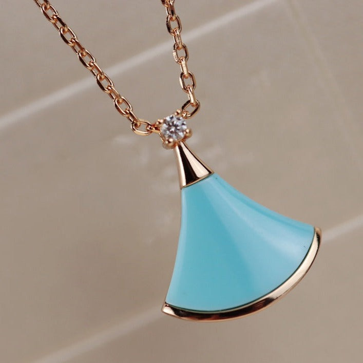 [⭐Glow Muse ]DREAM NECKLACE TURQUOISE PINK GOLD
