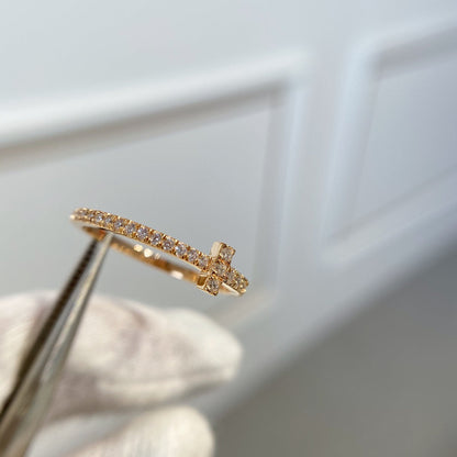 [Glow Muse ]T RING DIAMOND PINK GOLD
