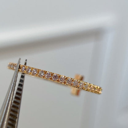 [Glow Muse ]T RING DIAMOND PINK GOLD