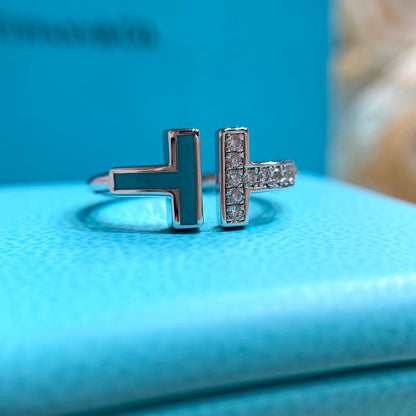 [Glow Muse ] WIRE TURQUOISE DIAMOND RING SILVER