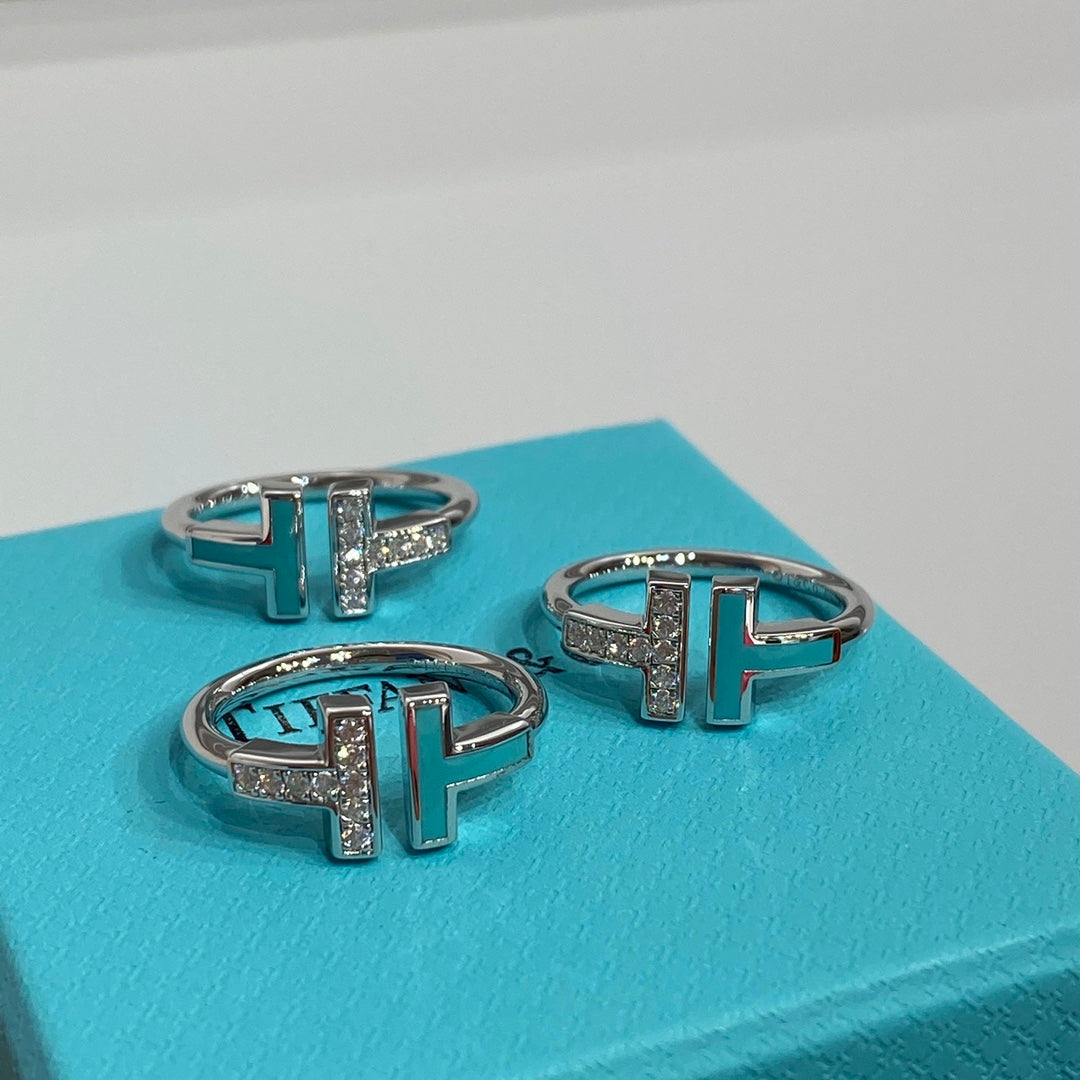 [Glow Muse ] WIRE TURQUOISE DIAMOND RING SILVER
