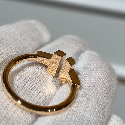 [Glow Muse ]T WIRE MOP DIAMOND RING PINK GOLD