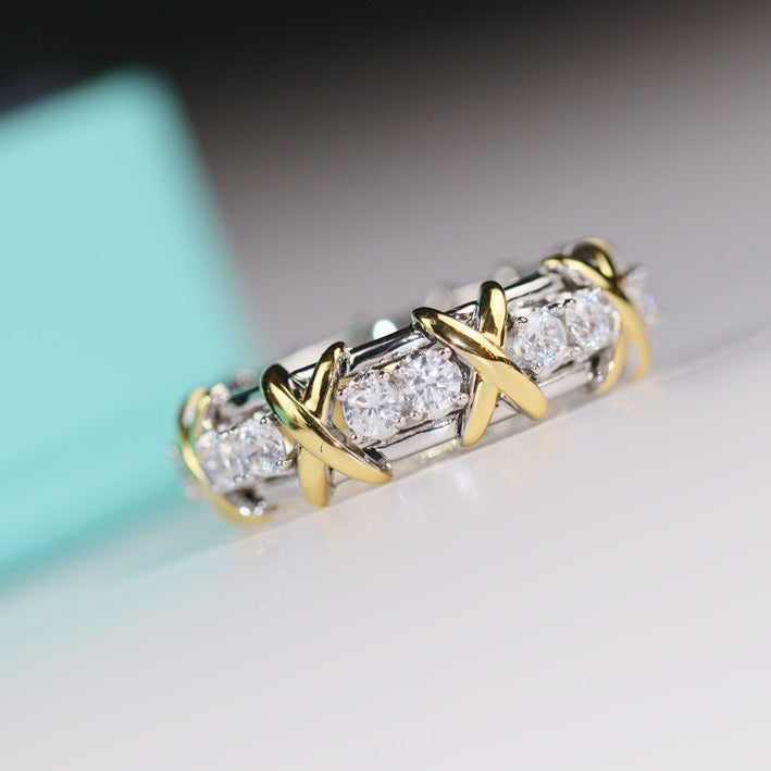 [Glow Muse ]SIXTEEN STONE RING GOLD