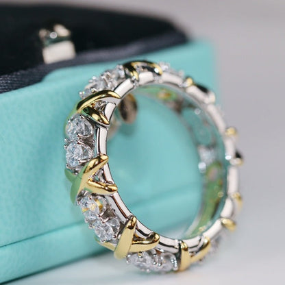 [Glow Muse ]SIXTEEN STONE RING GOLD