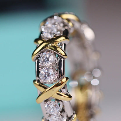 [Glow Muse ]SIXTEEN STONE RING GOLD