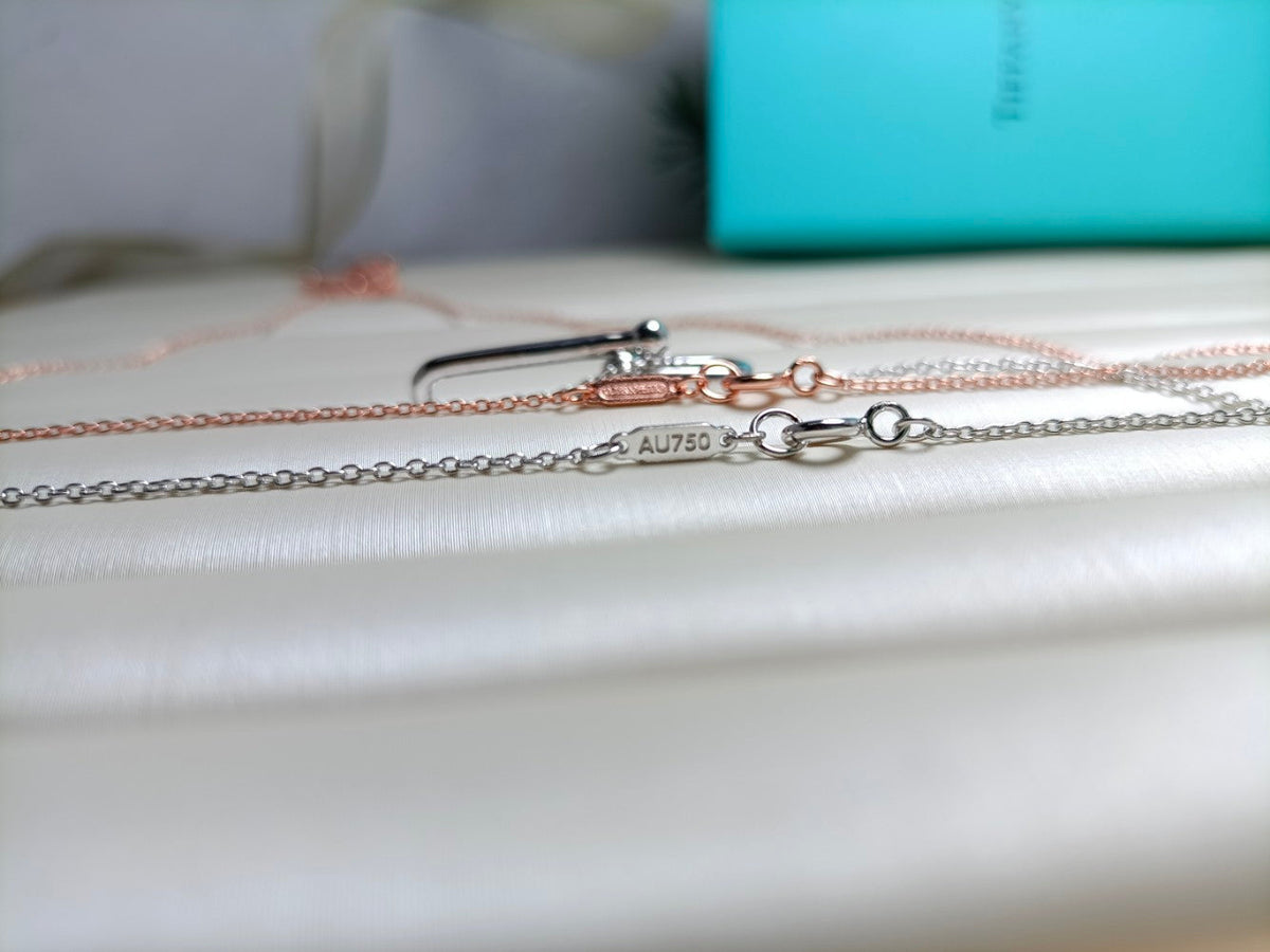 [Glow Muse ]HARDWEAR DROP DOUBLE LINK PEDANT NECKLACE