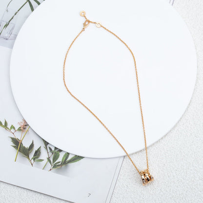 [⭐Glow Muse ]SERPENTI PINK GOLD NECKLACE DIAMOND