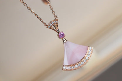 [⭐Glow Muse ]DREAM NECKLACE PINK MOP DIAMOND