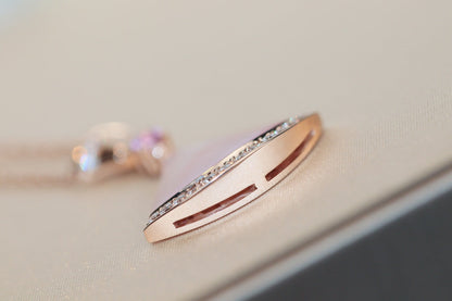 [⭐Glow Muse ]DREAM NECKLACE PINK MOP DIAMOND