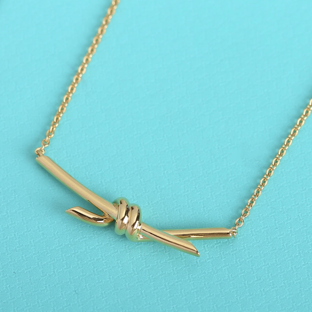 [Glow Muse ]KNOT NECKLACE GOLD