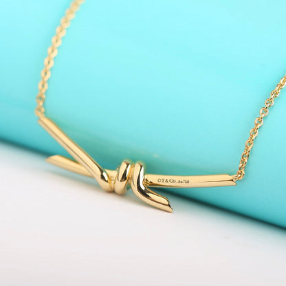 [Glow Muse ]KNOT NECKLACE GOLD
