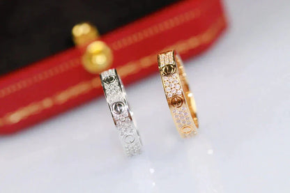 [Glow Muse]LOVE RING 3.6MM DIAMOND PAVED