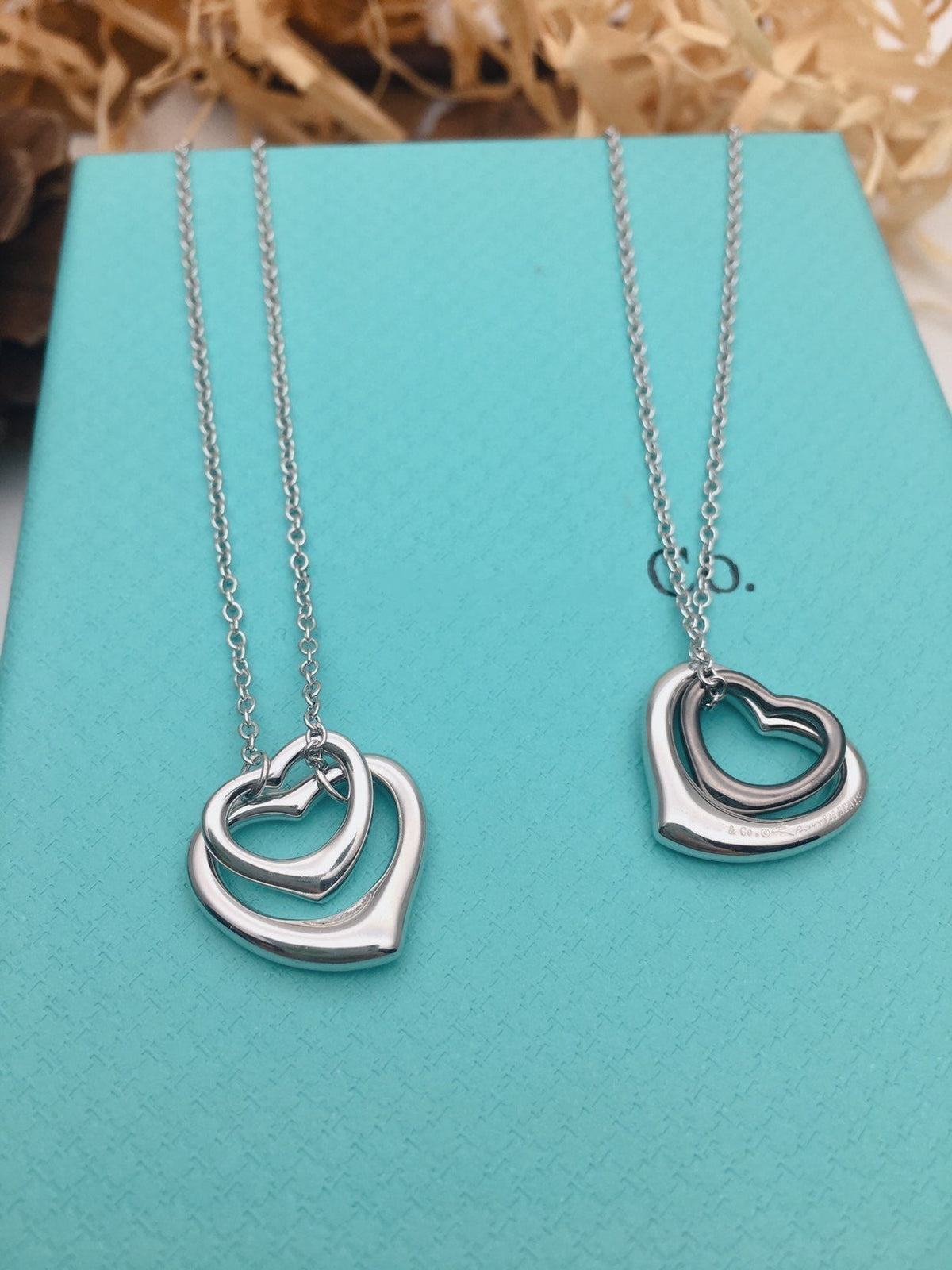 [Glow Muse ]OPEN HEART SILVER NECKLACE