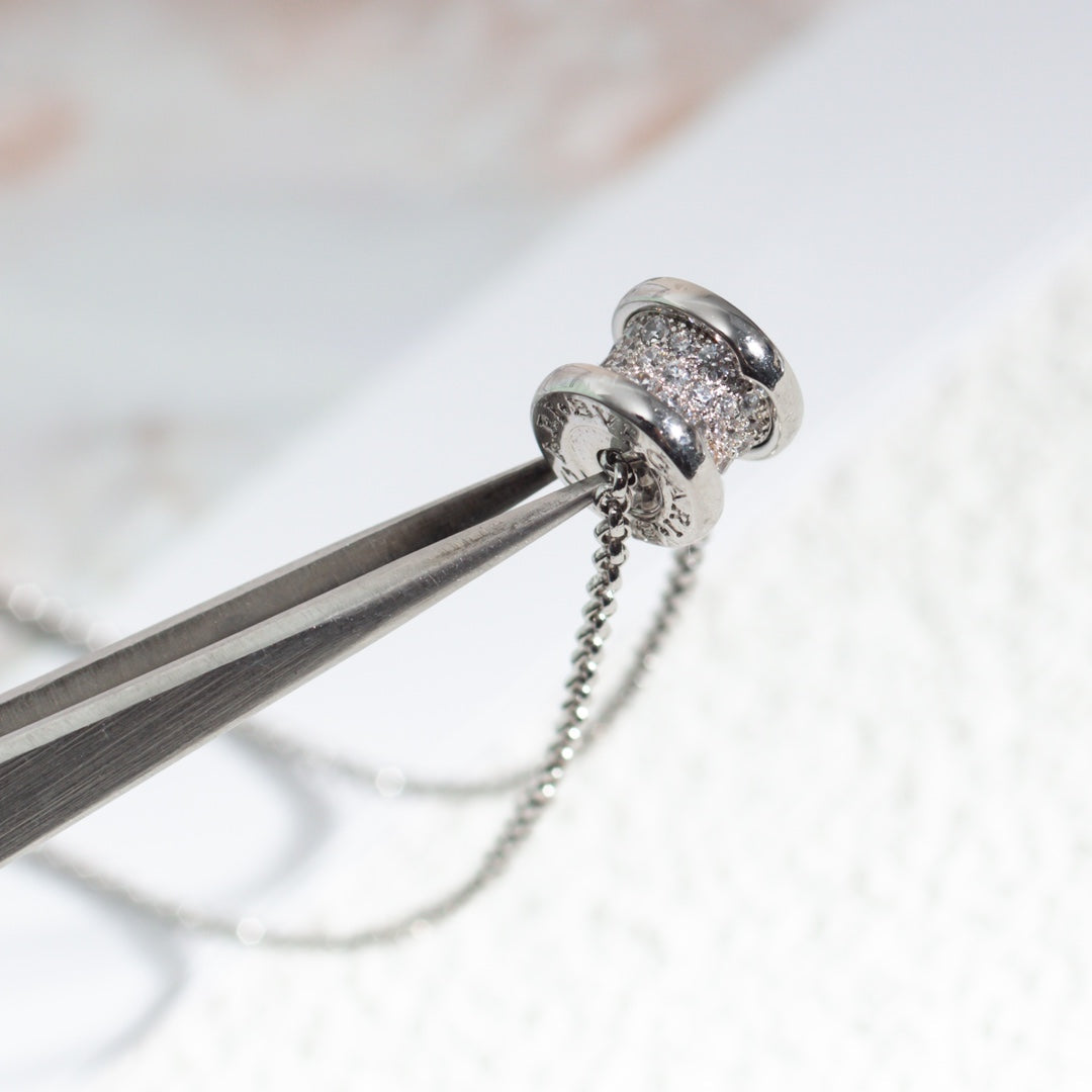 [⭐Glow Muse ]ZERO 1 SILVER DIAMOND NECKLACE