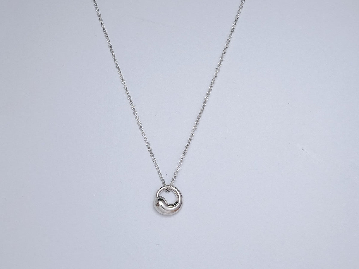 [Glow Muse ]SNAIL PEDANT SILVER NECKLACE