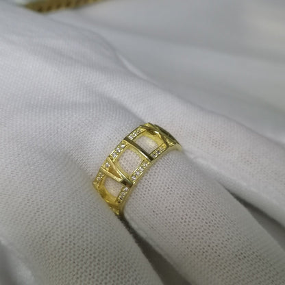 [Glow Muse ]ATLAS LARGE OPEN DIAMOND RING