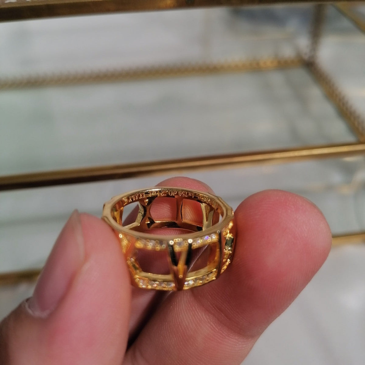 [Glow Muse ]ATLAS LARGE OPEN DIAMOND RING