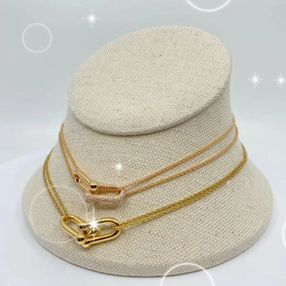 [Glow Muse ]HARDWEAR GOLD DOUBLE LINK NECKLACE
