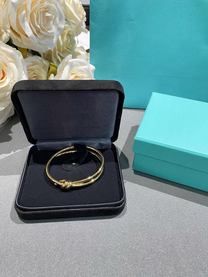 [Glow Muse ]KNOT DOUBLE ROW GOLD BRACELET