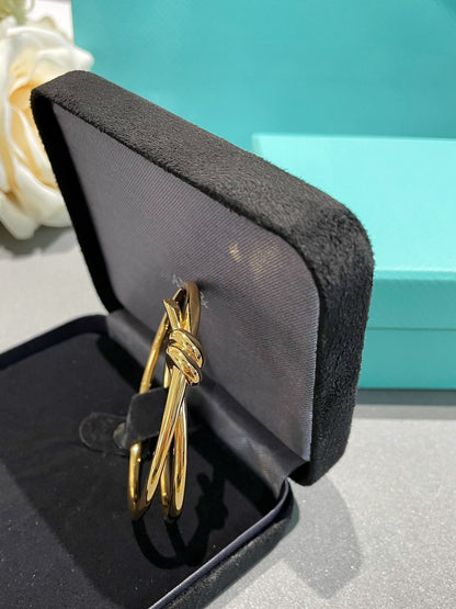 [Glow Muse ]KNOT DOUBLE ROW GOLD BRACELET