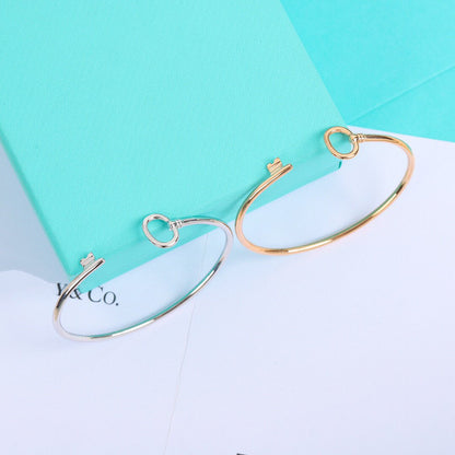 [Glow Muse ]KEY WIRE OVAL BRACELET