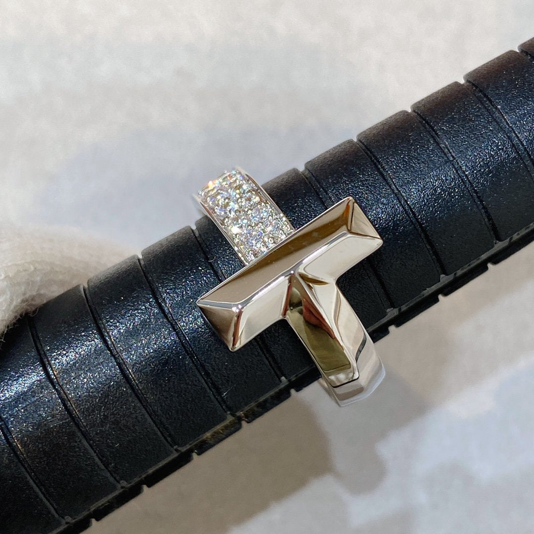 [Glow Muse ]T WIRE MEDIUM DIAMOND RING