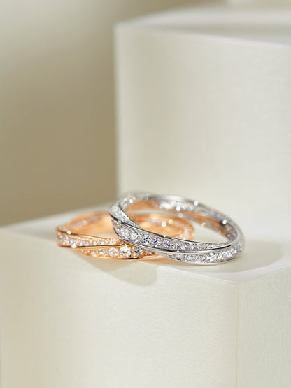 [Glow Muse ]SPIRAL DIAMOND RING