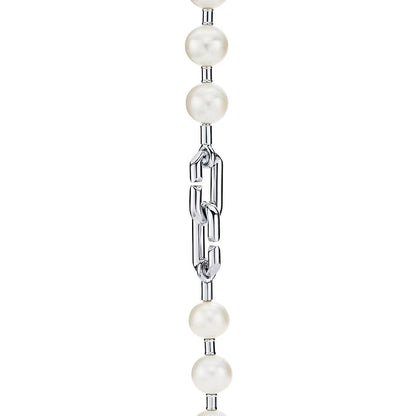 [Glow Muse ]HARDWEAR PEARL WRAP NECKLACE