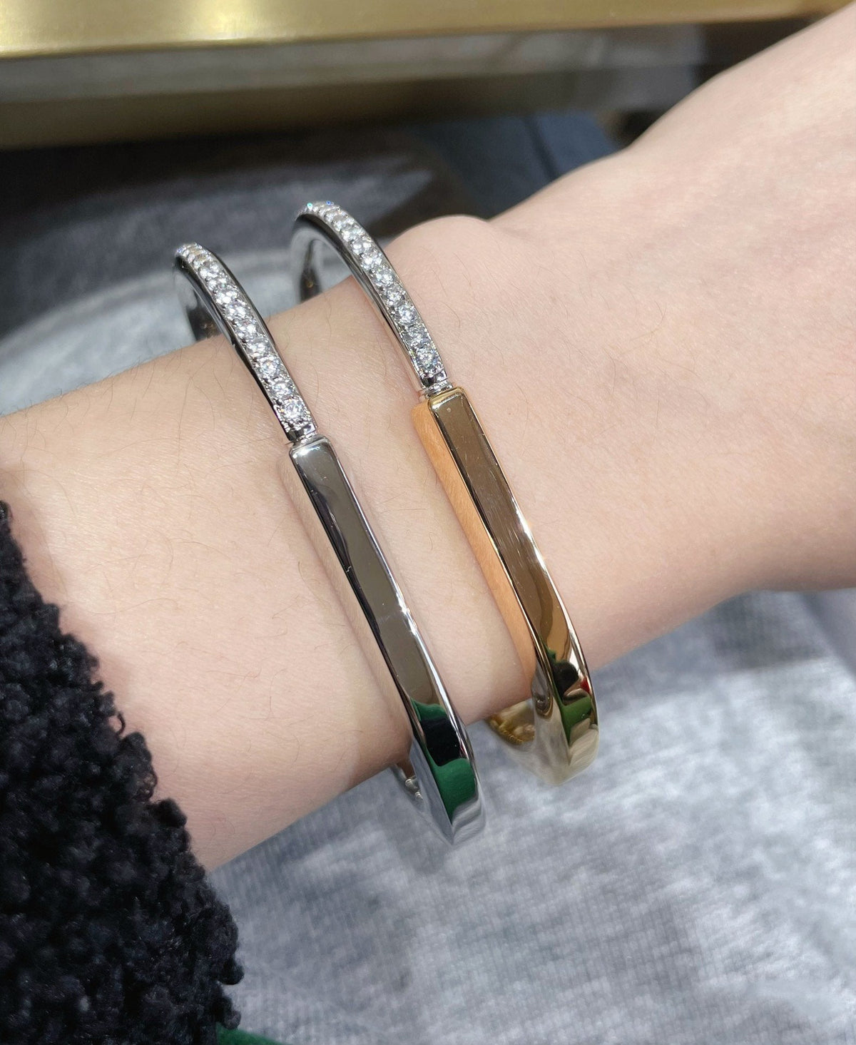 [Glow Muse ]LOCK BRACELET DIAMOND