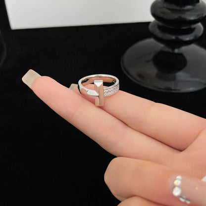 [Glow Muse ]T WIDE DIAMOND RING