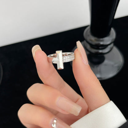 [Glow Muse ]T WIDE DIAMOND RING