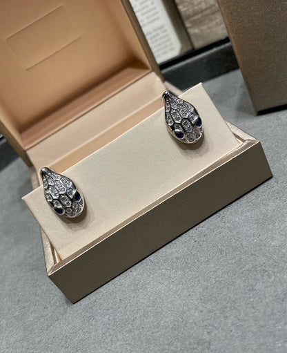 [⭐Glow Muse ]SERPENT DIAMOND STUD EARRINGS