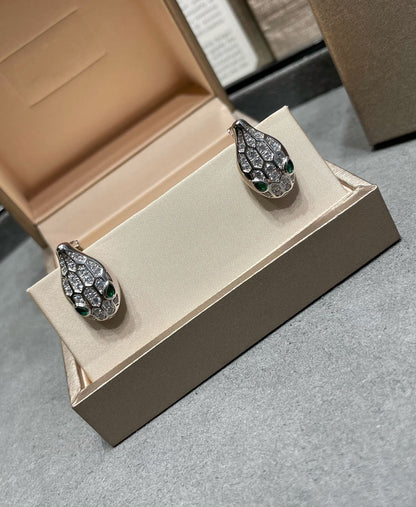 [⭐Glow Muse ]SERPENT DIAMOND STUD EARRINGS
