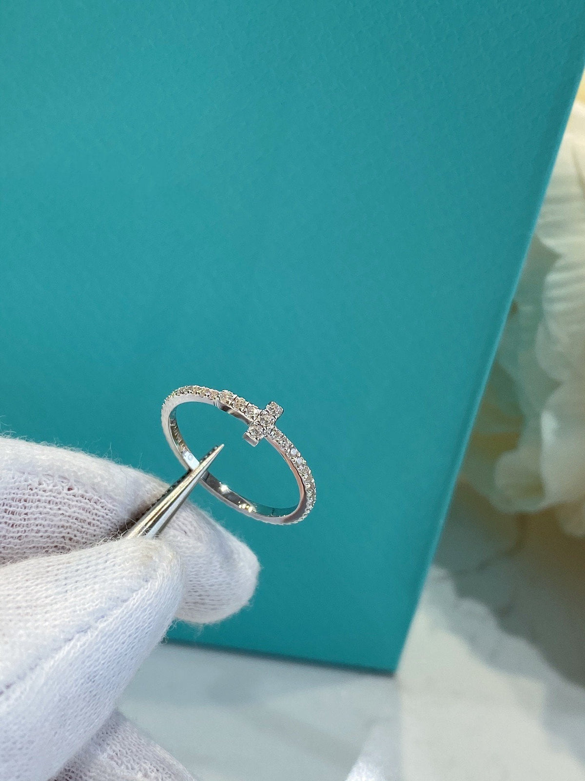 [Glow Muse ]T SMALL RING DIAMOND SILVER