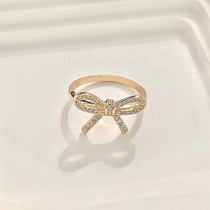 [Glow Muse ]TWIST BOW RING