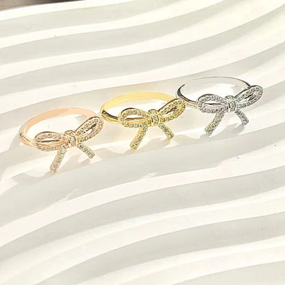 [Glow Muse ]TWIST BOW RING