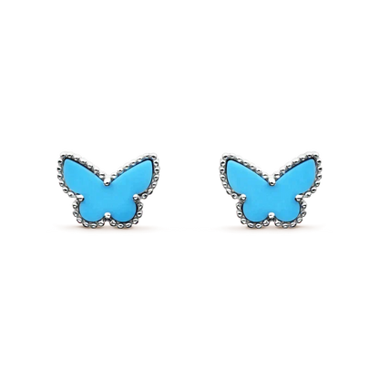 [Glow Muse]BUTTERFLY TURQUOISE EARRINGS SILVER
