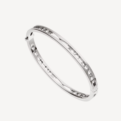 [⭐Glow Muse ]ZERO 1 SPIRAL LOGO SILVER BRACELET