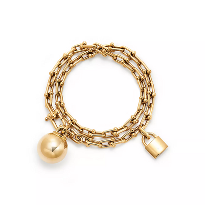 [Glow Muse ]HARDWEAR SMALL WRAP GOLD BRACELET